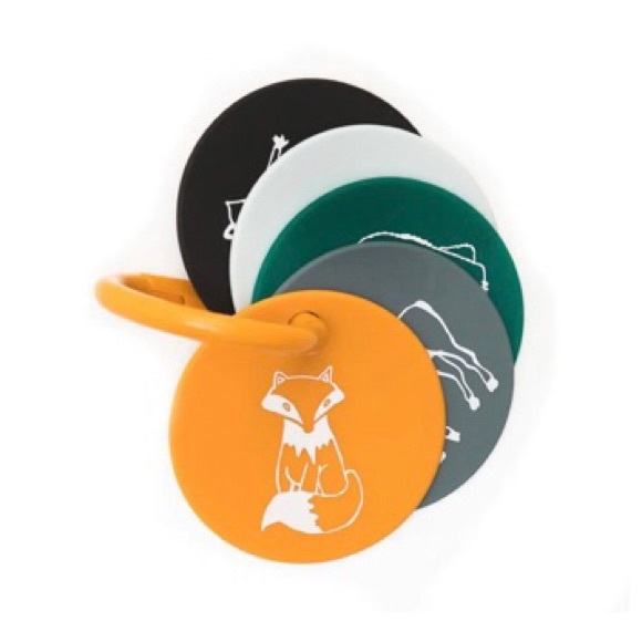 BELLA TUNNO Forest Friends Educational Teether Silicone Teething Toy Flashcards - Picture 3 of 5